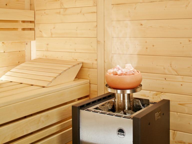 houten infraroodcabine met zoutverdamper | gezondheid