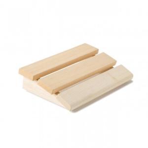 hoofdsteun standaard licht hout zijaanzicht visual