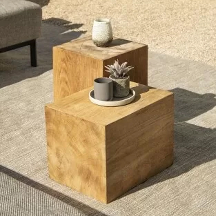 jardinico more duncan001 tables d'appoint en bois vue inclinée