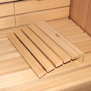 klafs premium abachi hoofdsteun sauna visual