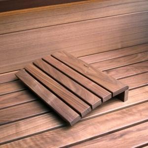klafs Premium walnoot hoofdsteun sauna visual