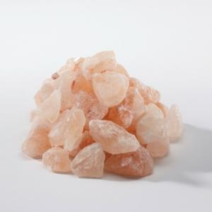 sauna en pierre de sel gros plan