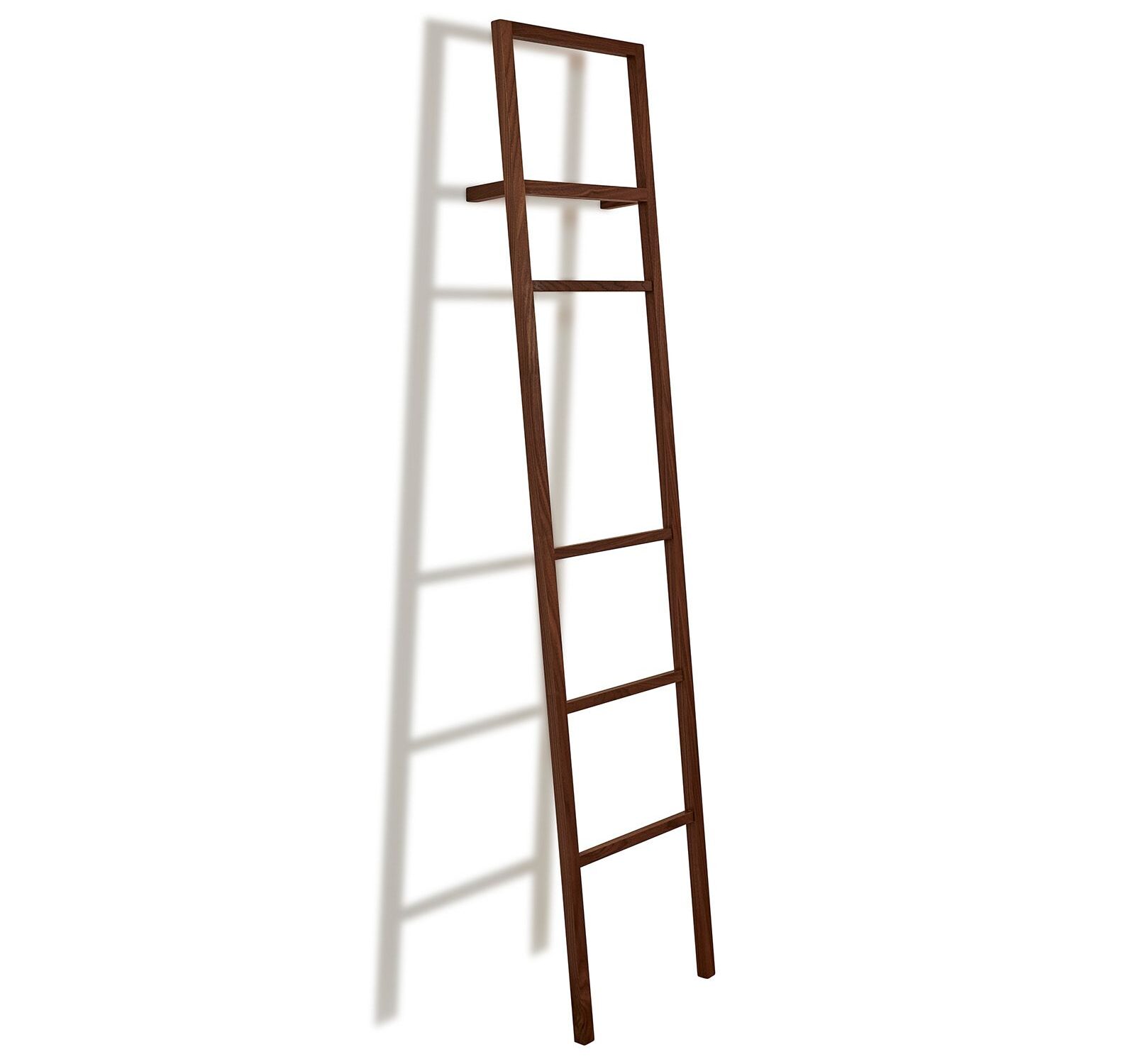 Handdoekhouder uit massief notenhout - 35 cm
